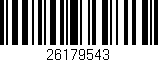 Código de barras (EAN, GTIN, SKU, ISBN): '26179543'
