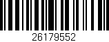 Código de barras (EAN, GTIN, SKU, ISBN): '26179552'