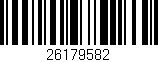 Código de barras (EAN, GTIN, SKU, ISBN): '26179582'