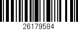 Código de barras (EAN, GTIN, SKU, ISBN): '26179584'