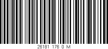 Código de barras (EAN, GTIN, SKU, ISBN): '26181_176_0_M'