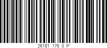 Código de barras (EAN, GTIN, SKU, ISBN): '26181_176_0_P'