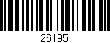 Código de barras (EAN, GTIN, SKU, ISBN): '26195'