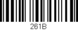 Código de barras (EAN, GTIN, SKU, ISBN): '261B'