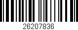 Código de barras (EAN, GTIN, SKU, ISBN): '26207836'