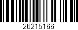 Código de barras (EAN, GTIN, SKU, ISBN): '26215166'