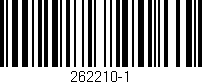 Código de barras (EAN, GTIN, SKU, ISBN): '262210-1'