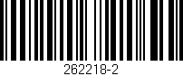 Código de barras (EAN, GTIN, SKU, ISBN): '262218-2'