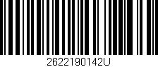 Código de barras (EAN, GTIN, SKU, ISBN): '2622190142U'
