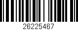 Código de barras (EAN, GTIN, SKU, ISBN): '26225467'