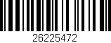 Código de barras (EAN, GTIN, SKU, ISBN): '26225472'