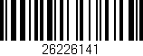 Código de barras (EAN, GTIN, SKU, ISBN): '26226141'