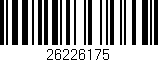 Código de barras (EAN, GTIN, SKU, ISBN): '26226175'