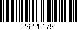 Código de barras (EAN, GTIN, SKU, ISBN): '26226179'