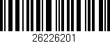 Código de barras (EAN, GTIN, SKU, ISBN): '26226201'