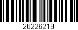 Código de barras (EAN, GTIN, SKU, ISBN): '26226219'