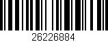 Código de barras (EAN, GTIN, SKU, ISBN): '26226884'
