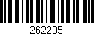 Código de barras (EAN, GTIN, SKU, ISBN): '262285'