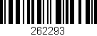Código de barras (EAN, GTIN, SKU, ISBN): '262293'