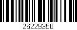 Código de barras (EAN, GTIN, SKU, ISBN): '26229350'
