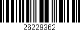 Código de barras (EAN, GTIN, SKU, ISBN): '26229362'