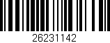 Código de barras (EAN, GTIN, SKU, ISBN): '26231142'