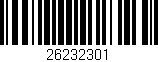 Código de barras (EAN, GTIN, SKU, ISBN): '26232301'