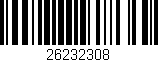 Código de barras (EAN, GTIN, SKU, ISBN): '26232308'
