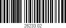 Código de barras (EAN, GTIN, SKU, ISBN): '26233.02'