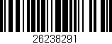 Código de barras (EAN, GTIN, SKU, ISBN): '26238291'