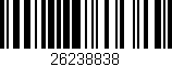 Código de barras (EAN, GTIN, SKU, ISBN): '26238838'