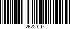 Código de barras (EAN, GTIN, SKU, ISBN): '26239.07'