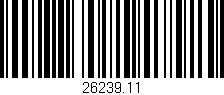 Código de barras (EAN, GTIN, SKU, ISBN): '26239.11'