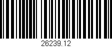 Código de barras (EAN, GTIN, SKU, ISBN): '26239.12'