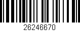 Código de barras (EAN, GTIN, SKU, ISBN): '26246670'