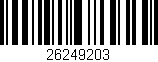 Código de barras (EAN, GTIN, SKU, ISBN): '26249203'