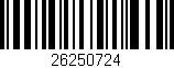 Código de barras (EAN, GTIN, SKU, ISBN): '26250724'