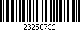 Código de barras (EAN, GTIN, SKU, ISBN): '26250732'