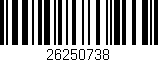 Código de barras (EAN, GTIN, SKU, ISBN): '26250738'