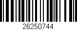 Código de barras (EAN, GTIN, SKU, ISBN): '26250744'