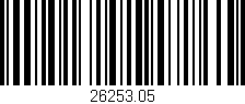 Código de barras (EAN, GTIN, SKU, ISBN): '26253.05'