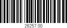 Código de barras (EAN, GTIN, SKU, ISBN): '26257.00'
