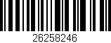 Código de barras (EAN, GTIN, SKU, ISBN): '26258246'