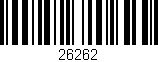 Código de barras (EAN, GTIN, SKU, ISBN): '26262'