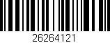 Código de barras (EAN, GTIN, SKU, ISBN): '26264121'