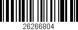 Código de barras (EAN, GTIN, SKU, ISBN): '26266804'