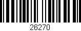 Código de barras (EAN, GTIN, SKU, ISBN): '26270'