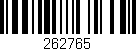 Código de barras (EAN, GTIN, SKU, ISBN): '262765'