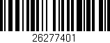 Código de barras (EAN, GTIN, SKU, ISBN): '26277401'