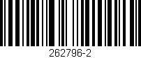 Código de barras (EAN, GTIN, SKU, ISBN): '262796-2'